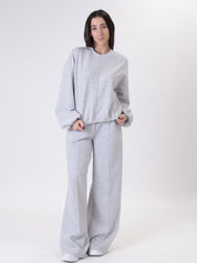 Grey central seam sweatshirt
