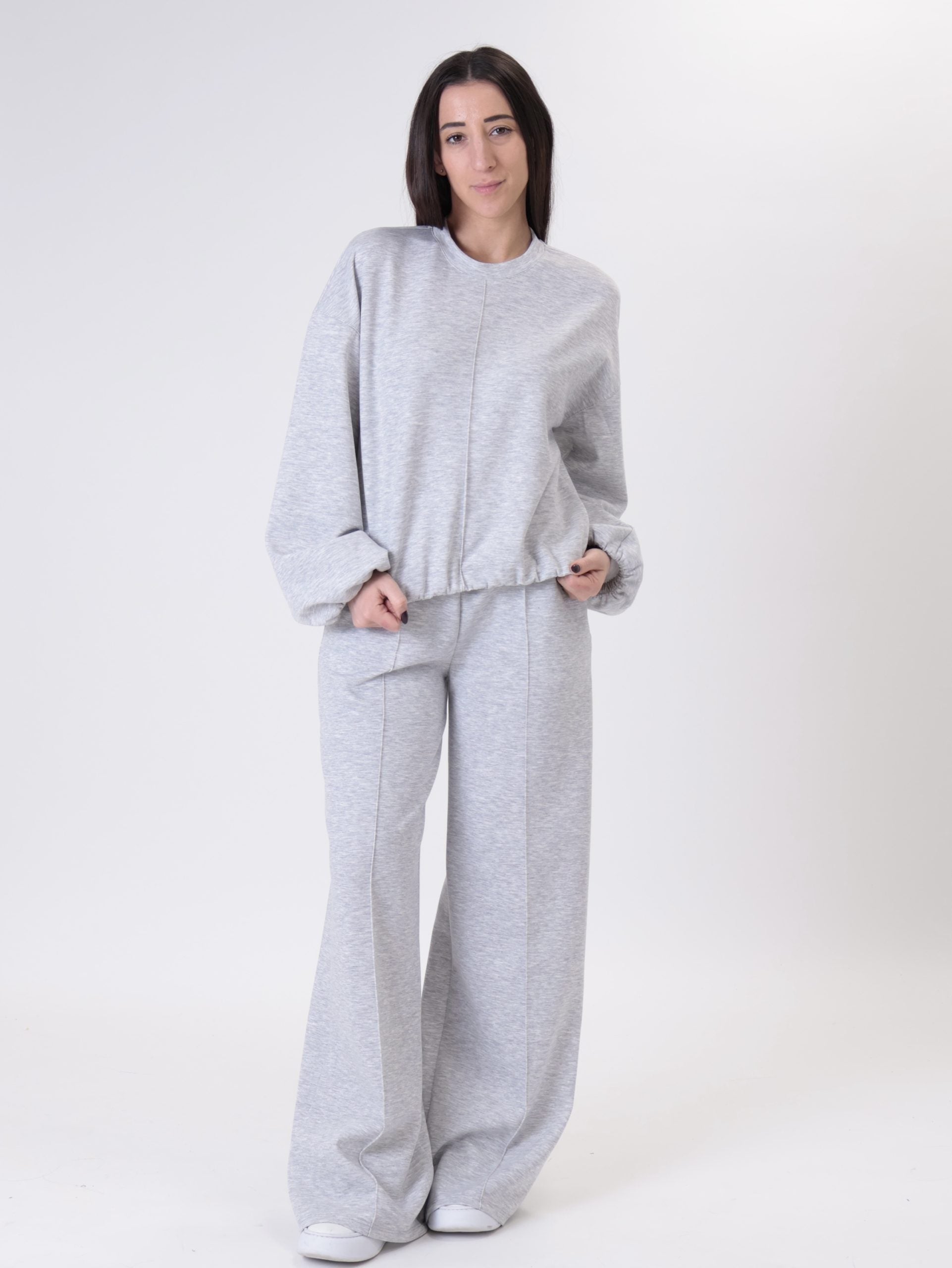 Grey central seam sweatshirt
