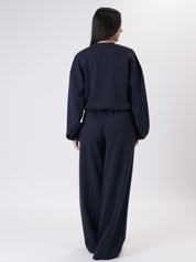 Pantalone  cucitura centrale blu