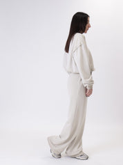 Pantalone elastico tortora