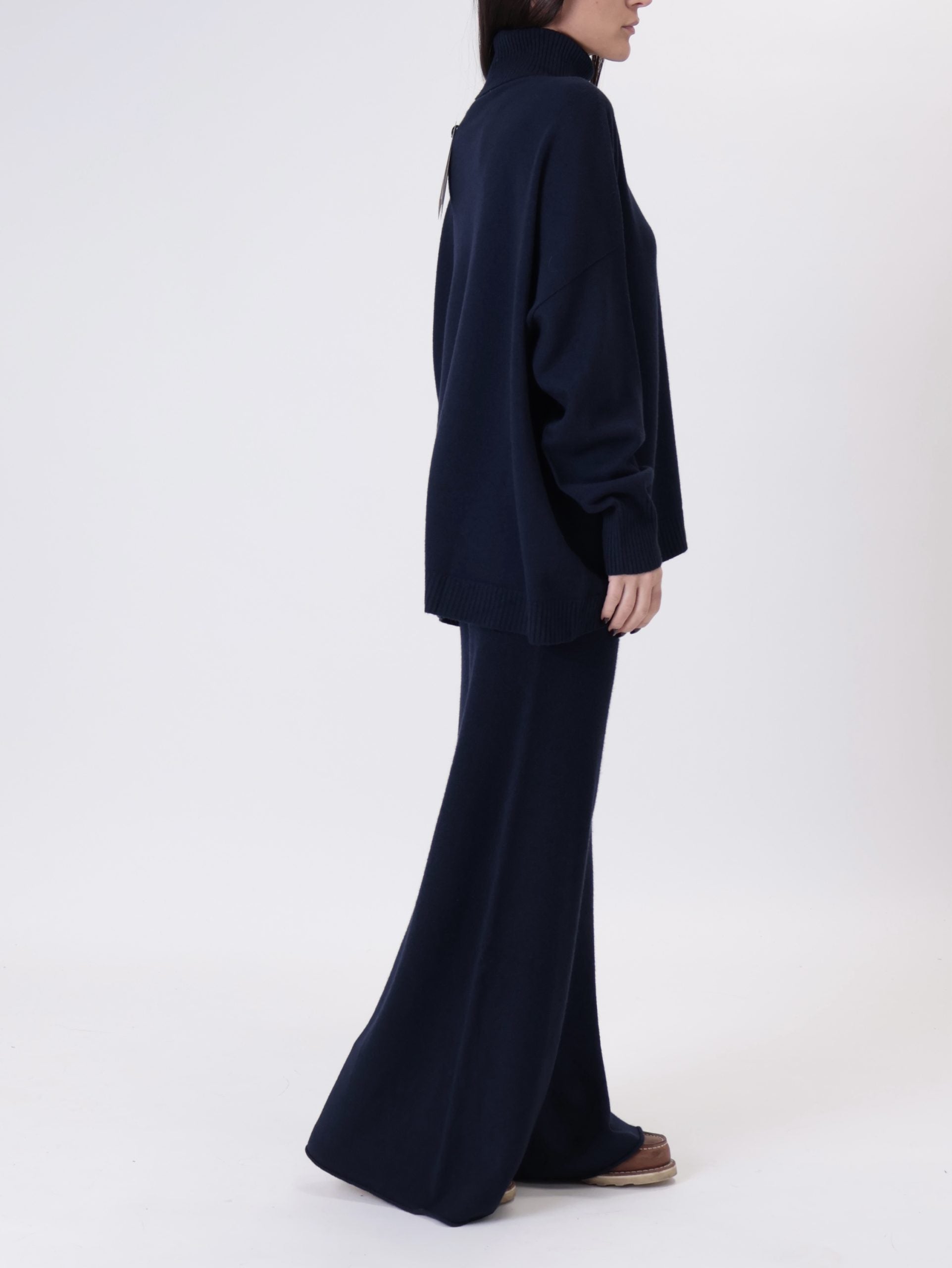 Completo dolcevita blu