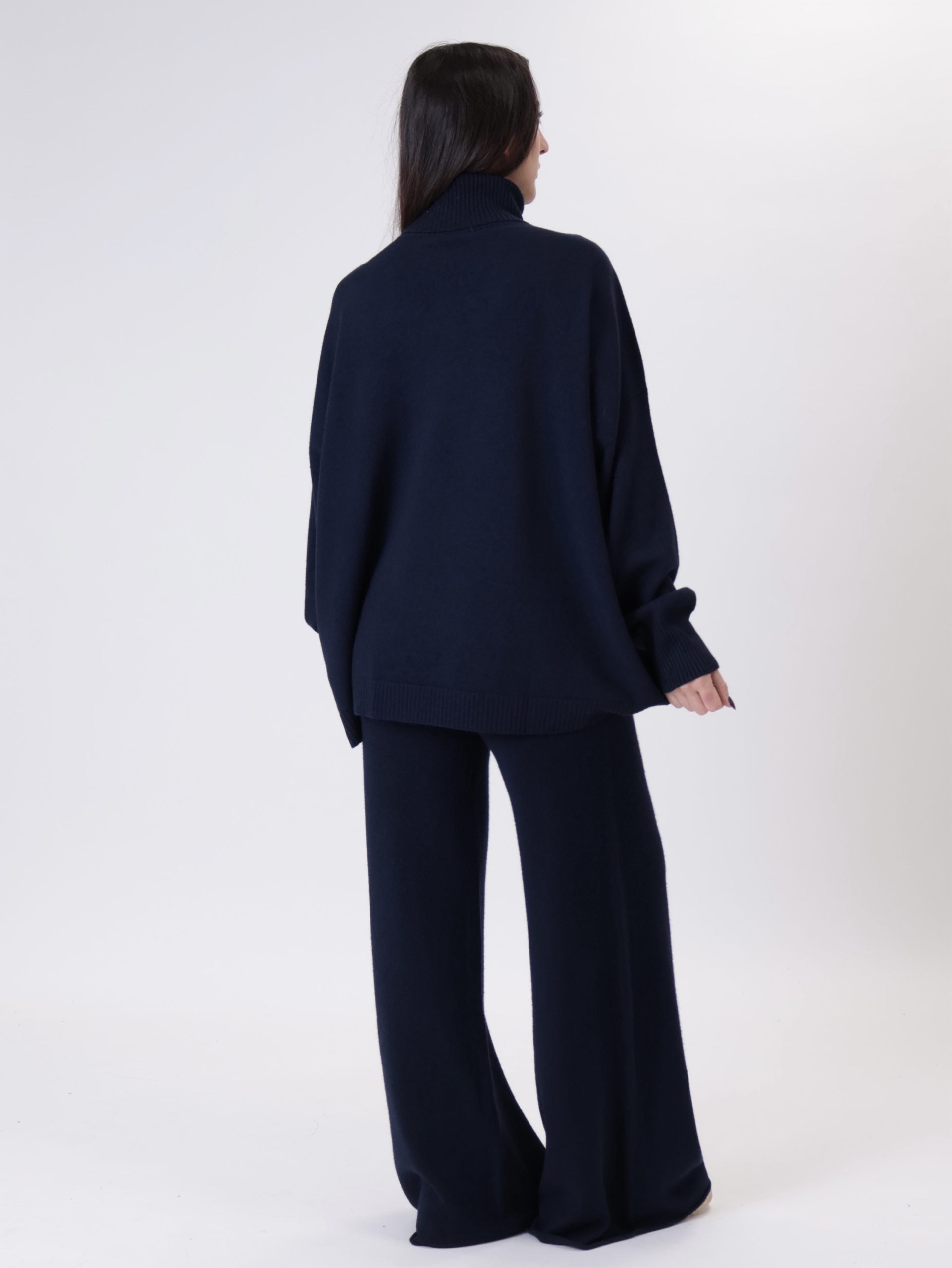 Completo dolcevita blu