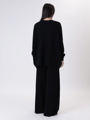 Completo girocollo nero