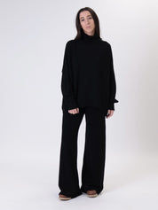 Black turtleneck outfit