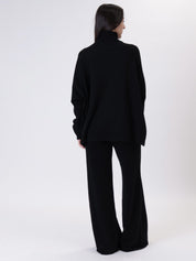 Black turtleneck outfit