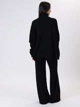 Black turtleneck outfit