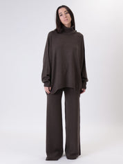 Dark brown turtleneck set