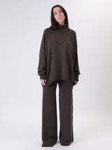 Dark brown turtleneck set