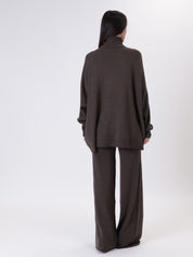 Dark brown turtleneck set