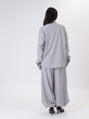 Camicia tasche grigio