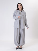 Camicia tasche grigio