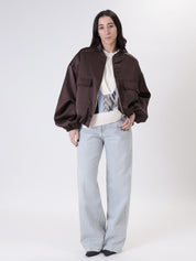 Bomber tasche satin moro