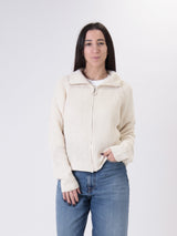 Milk zip cardigan