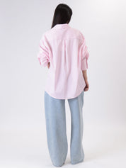 Pink striped pocket shirt
