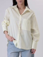 Striped yellow pocket shirt