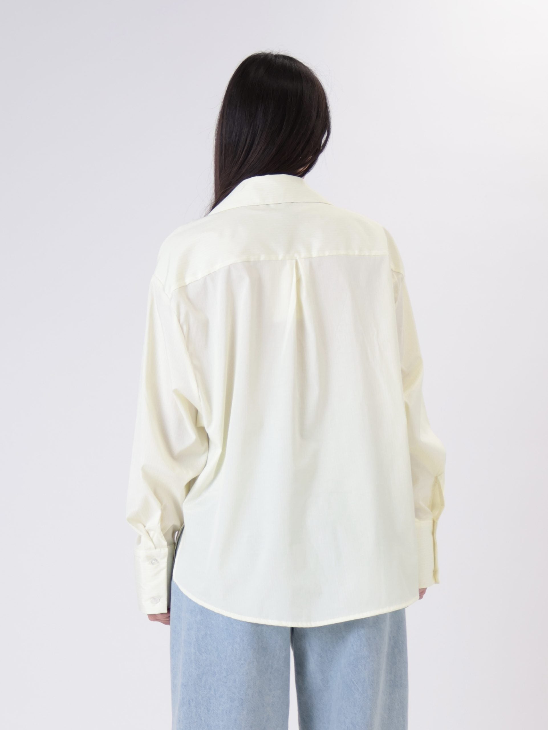 Striped yellow pocket shirt