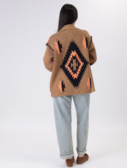 Cardigan fantasia coccio