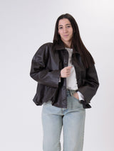 Bomber intrecciato moro