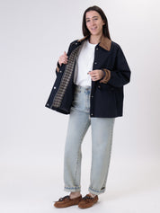 Giacca cotone blu