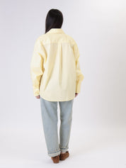 Camicia spacco laterale giallo