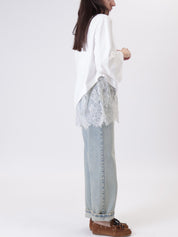 T-shirt over pizzo burro