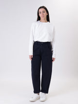 Pantalone ovetto cucitura blu