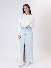 Gonna Ginza longuette denim