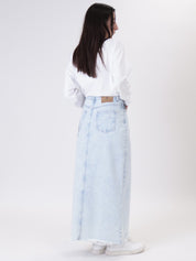 Gonna Ginza longuette denim