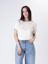 T-shirt viscosa burro