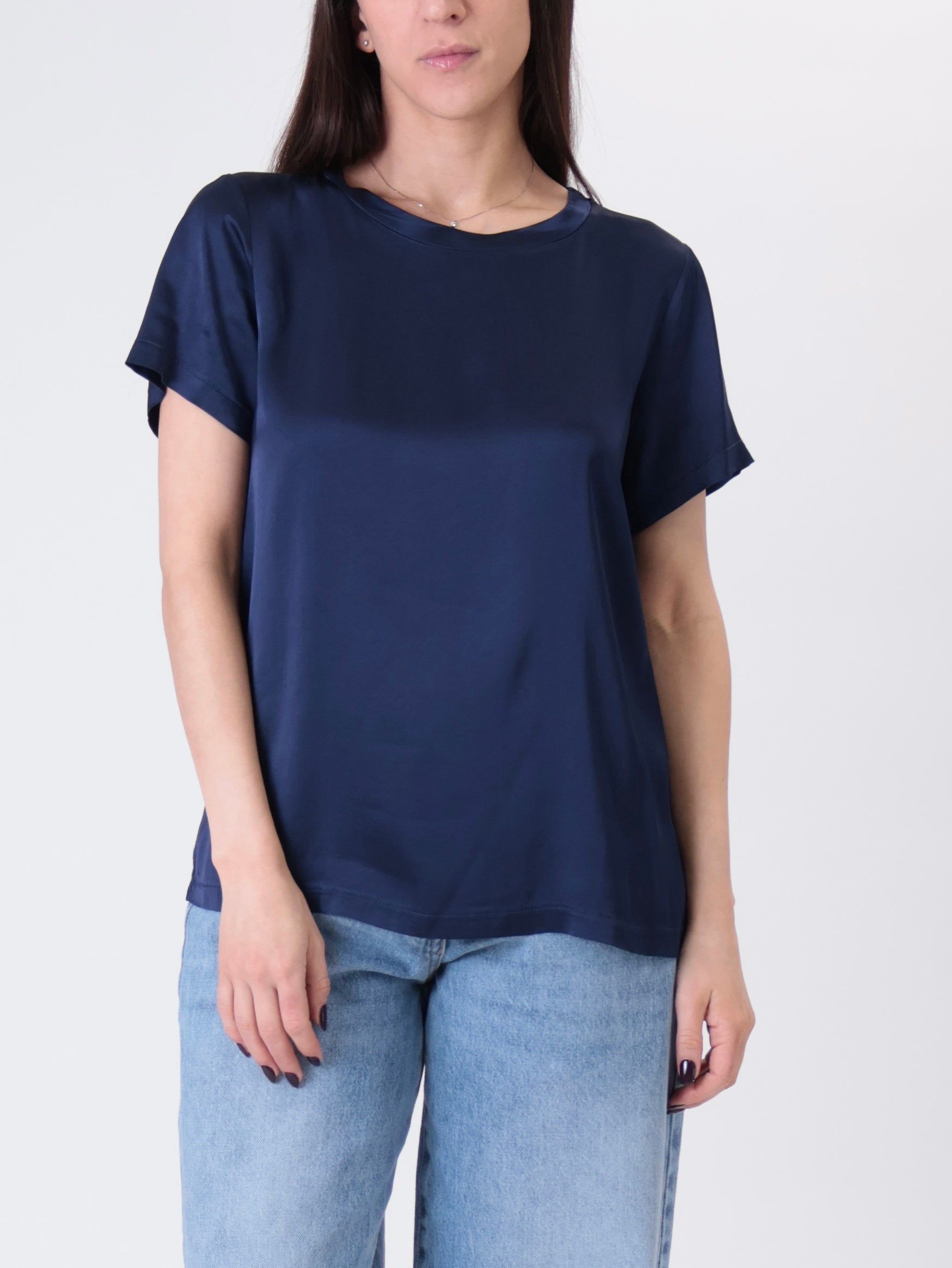 T-shirt viscosa blu
