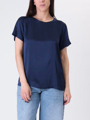 T-shirt viscosa blu