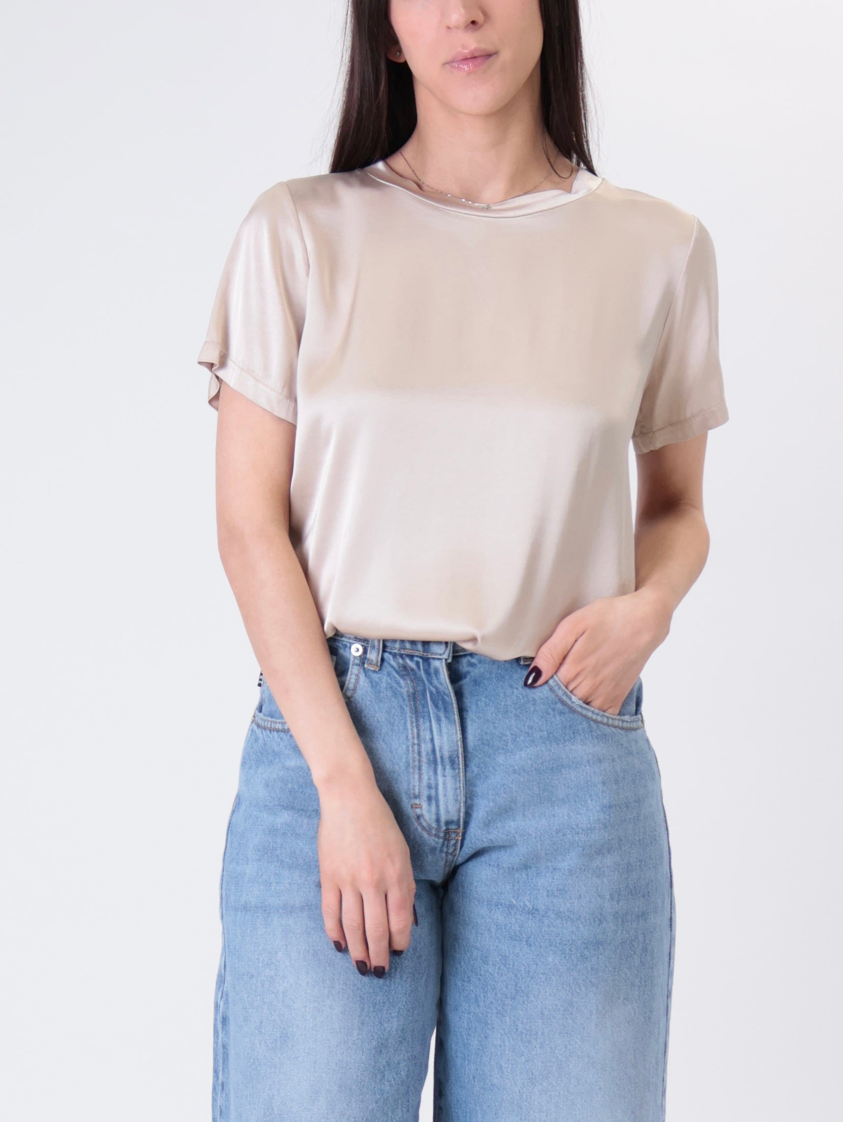 T-shirt viscosa avena