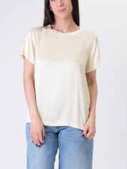 Yellow viscose T-shirt