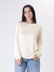 T-shirt m/lunga viscosa giallo