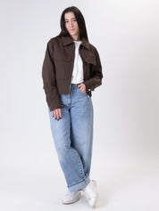 Giubbino zip moro