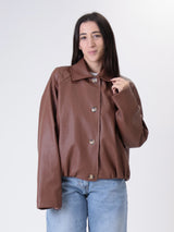 Bomber intreccio bruciato