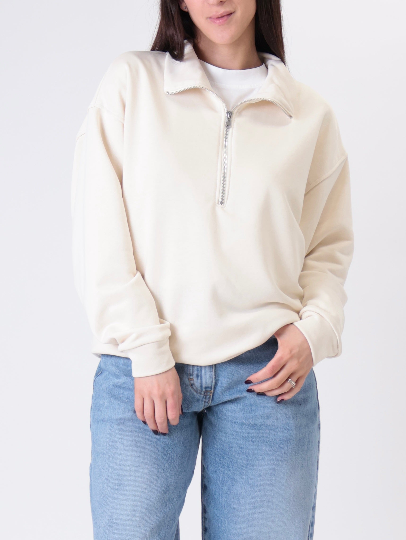 Butter half-zip sweatshirt