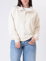 Butter half-zip sweatshirt