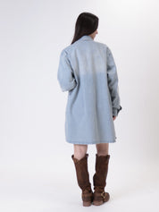 Abito denim cintura