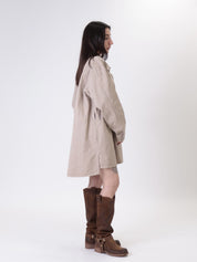 Abito denim sabbia