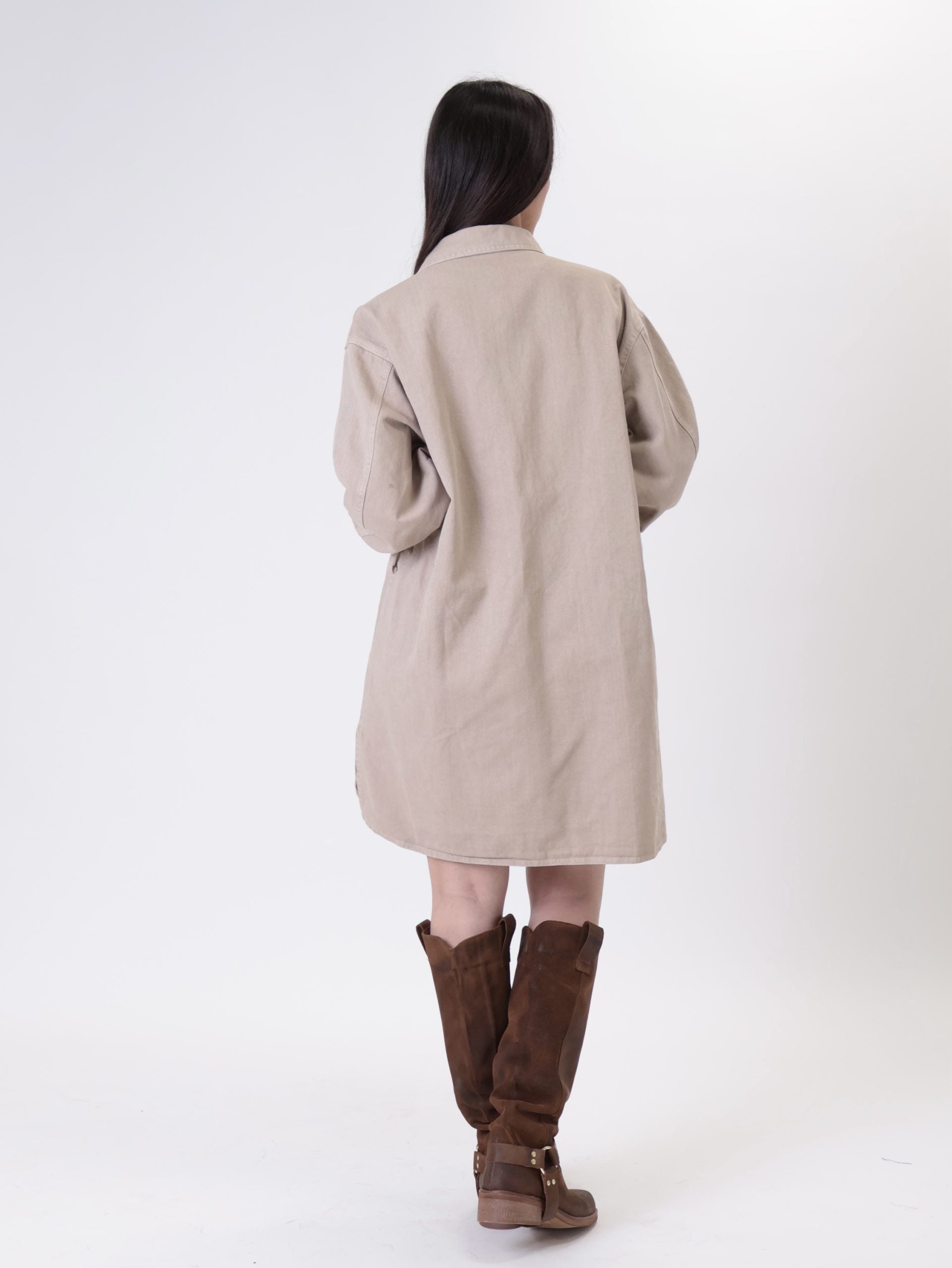 Abito denim sabbia
