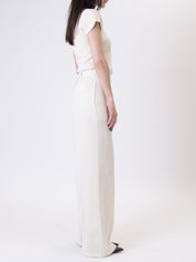 Tailored cream trousers