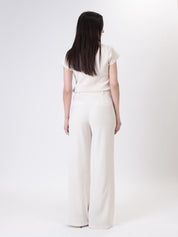 Tailored cream trousers