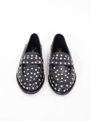 Mocassino nero borchie