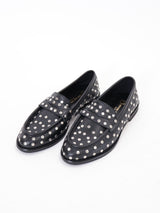 Mocassino nero borchie