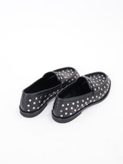 Mocassino nero borchie