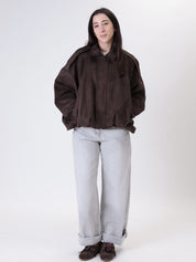 Iris suede bomber