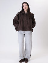 Iris suede bomber