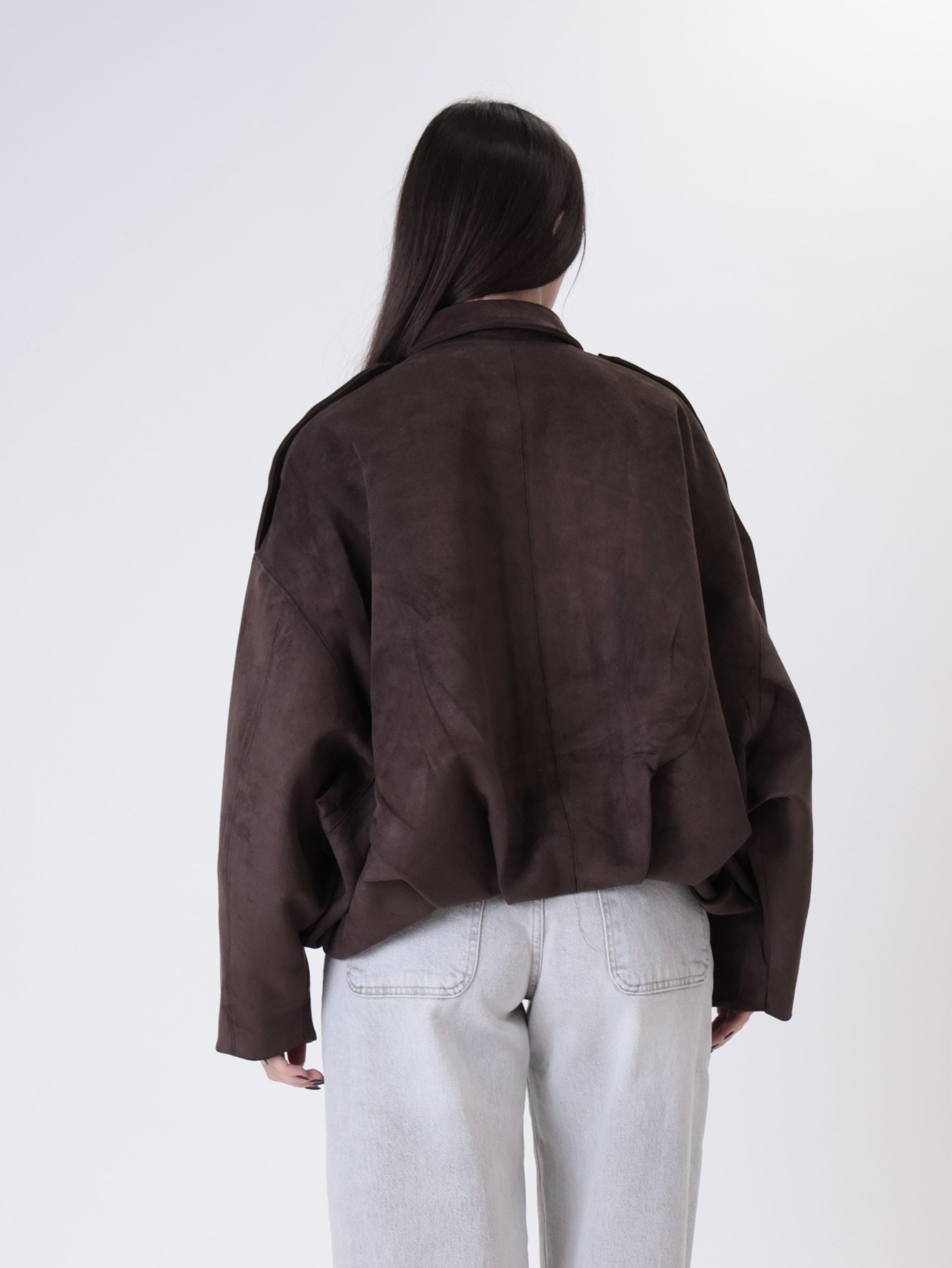 Iris suede bomber