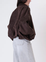 Iris suede bomber